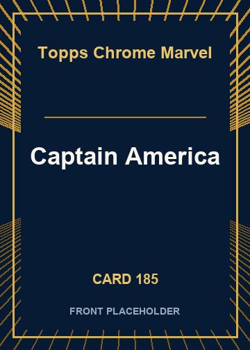 Captain America front card image