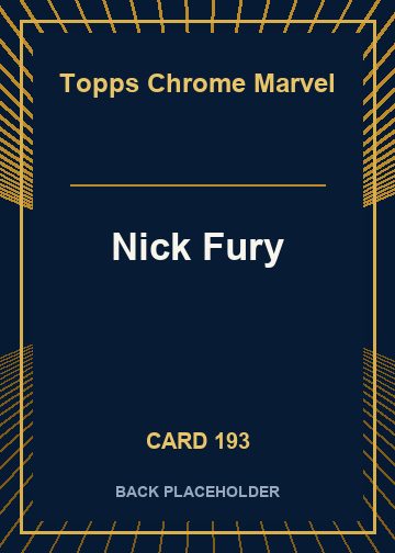 Nick Fury back card image