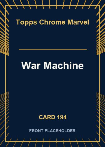 War Machine front card image