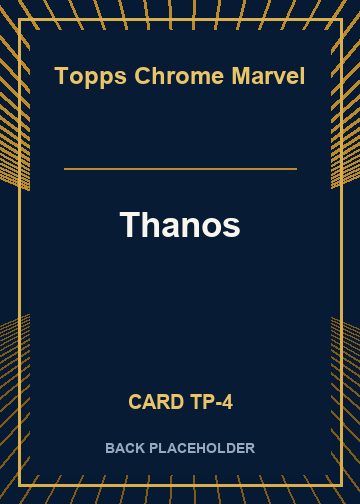 Thanos back card image