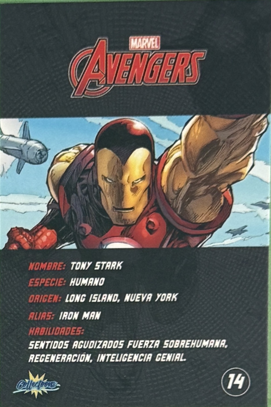 Tony Stark / Iron Man back artwork