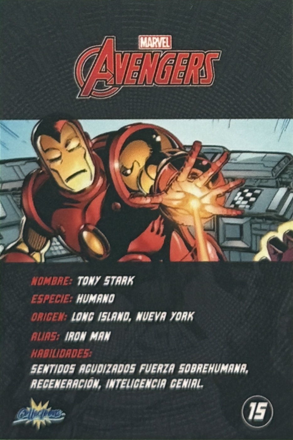 Tony Stark / Iron Man back artwork
