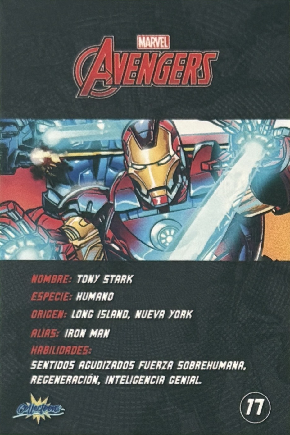 Tony Stark / Iron Man back artwork
