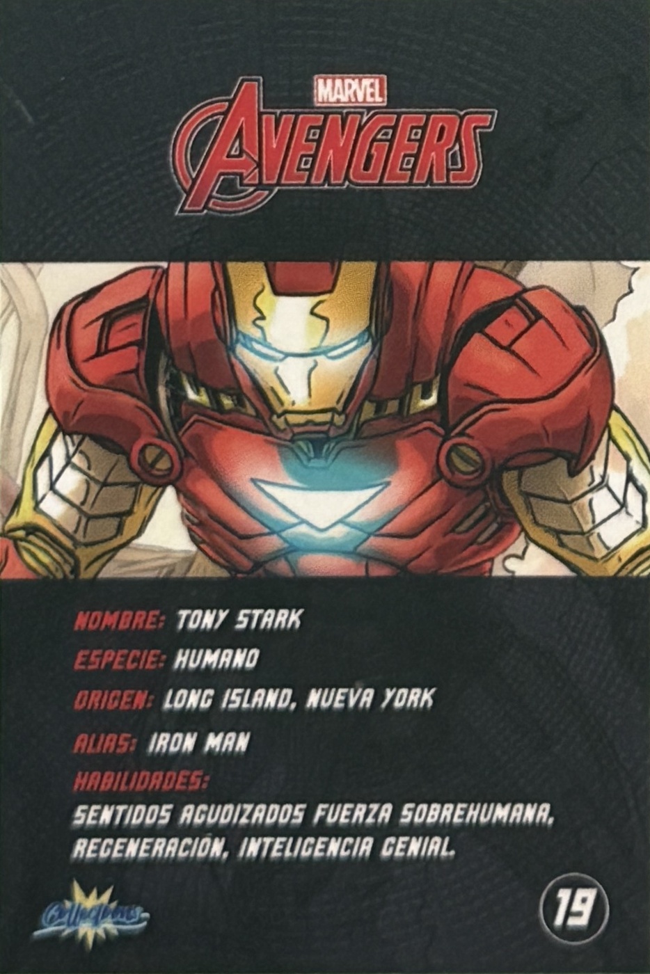 Tony Stark / Iron Man back artwork