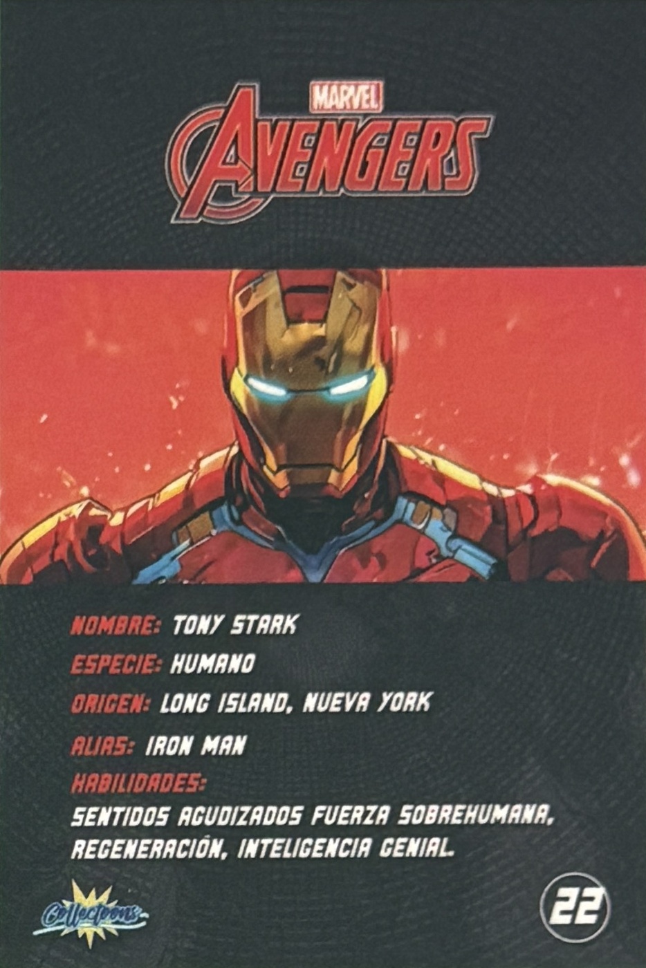 Tony Stark / Iron Man back artwork