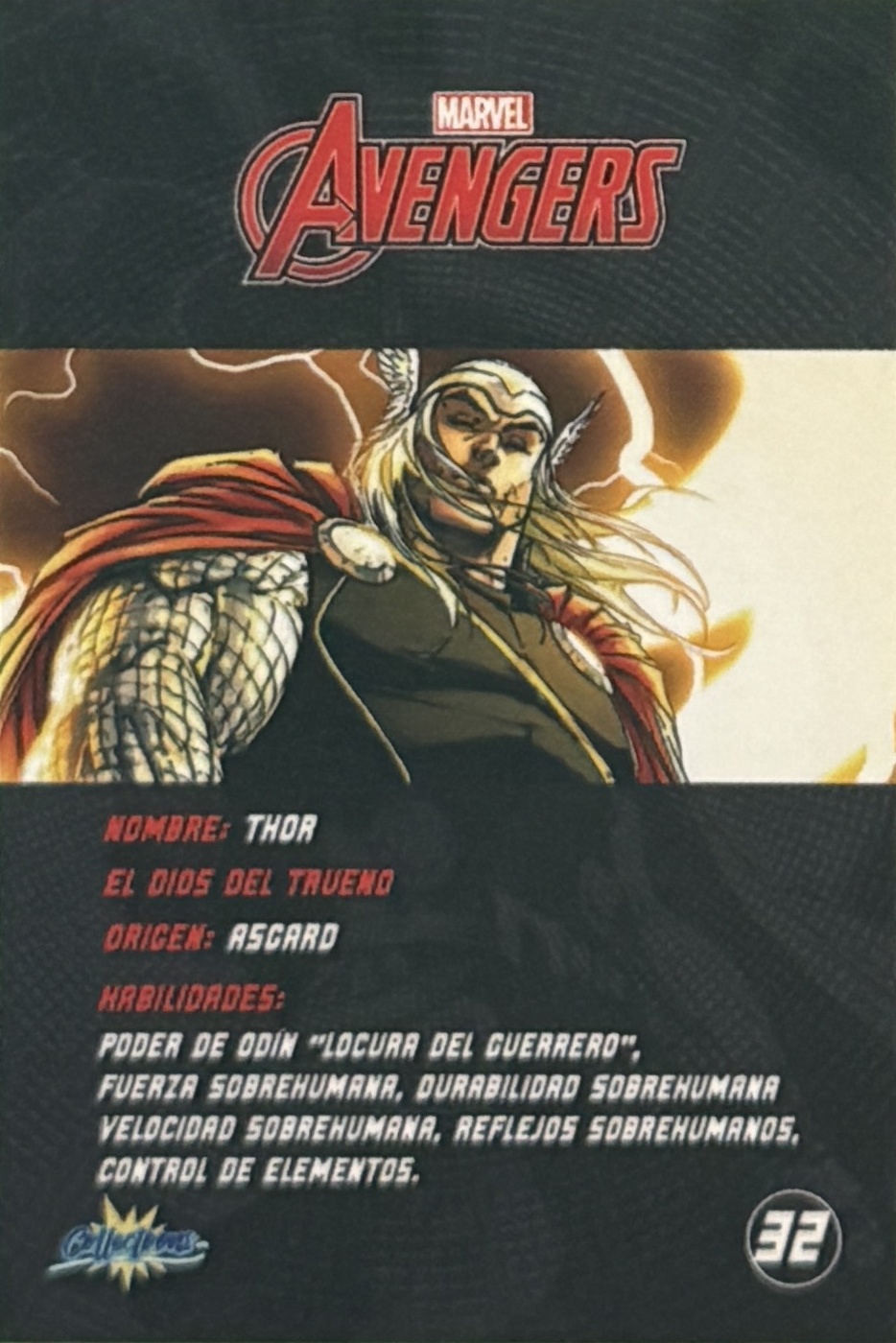 Thor back artwork