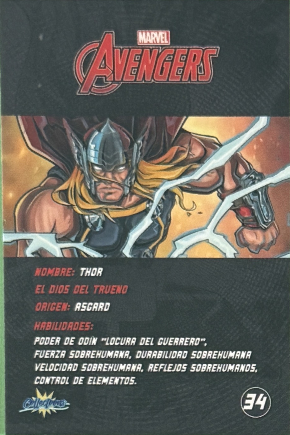 Thor back artwork