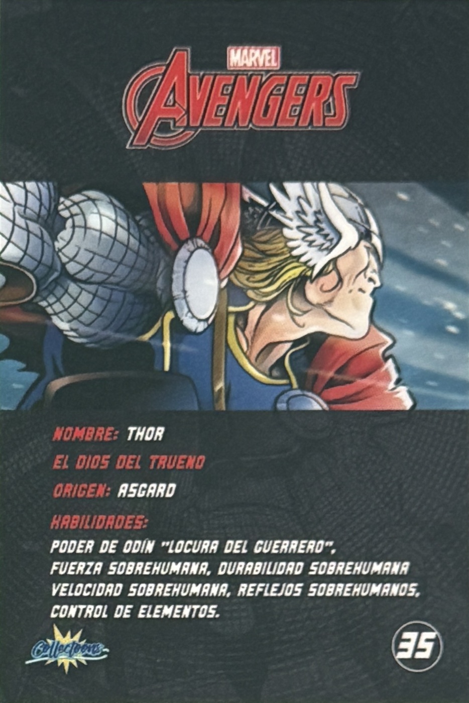 Thor back artwork