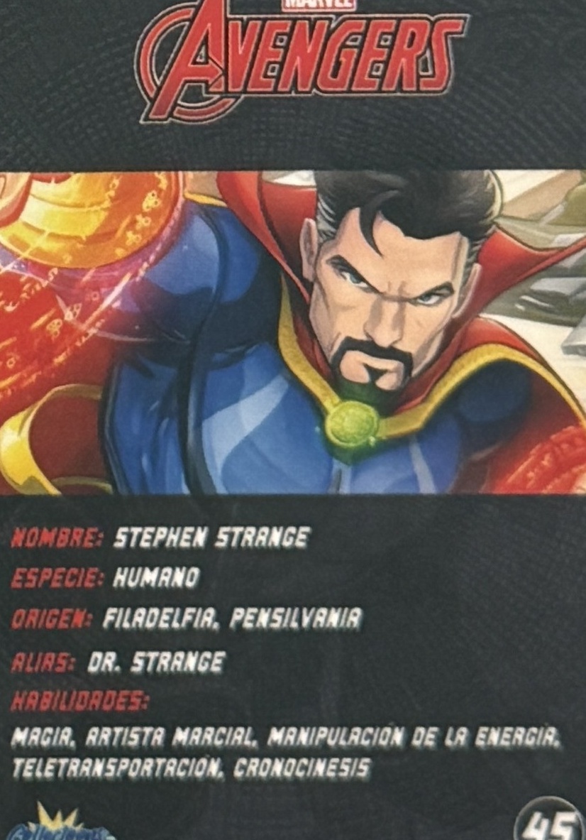 Stephen Strange / Dr. Strange back card image