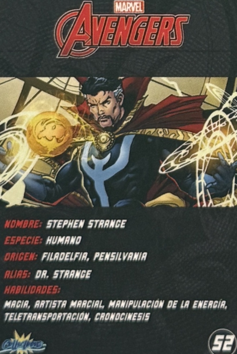 Stephen Strange / Dr. Strange back card image
