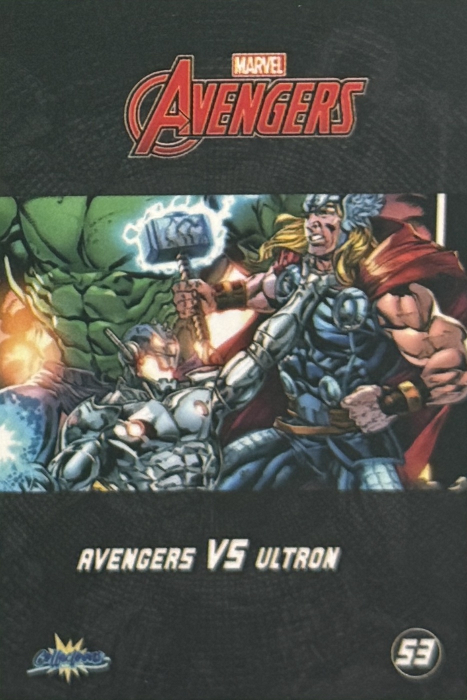 Avengers VS Ultron back card image