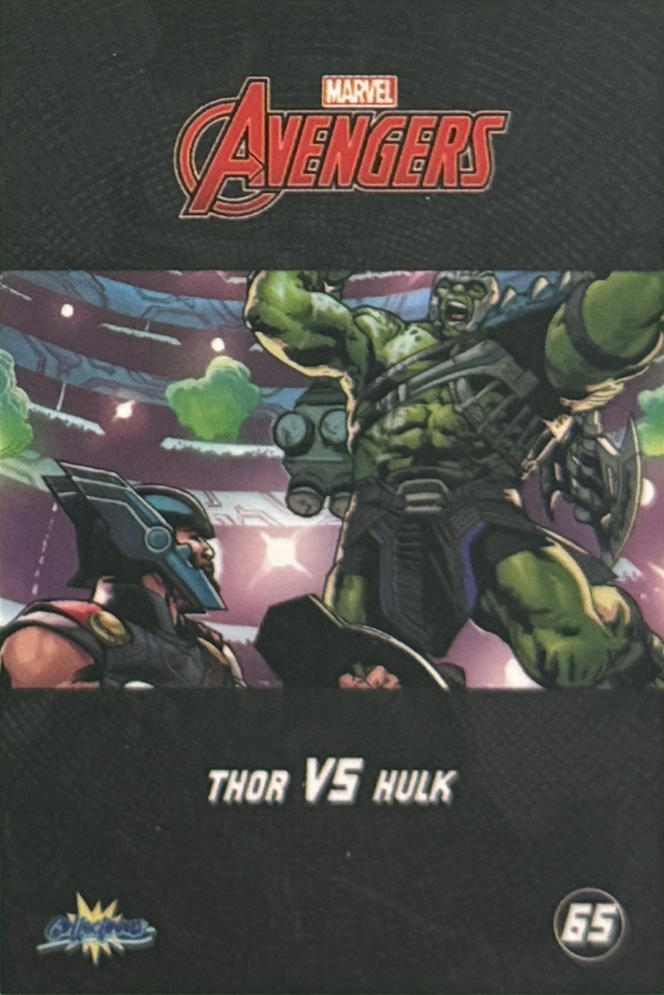 Thor VS Hulk back card image