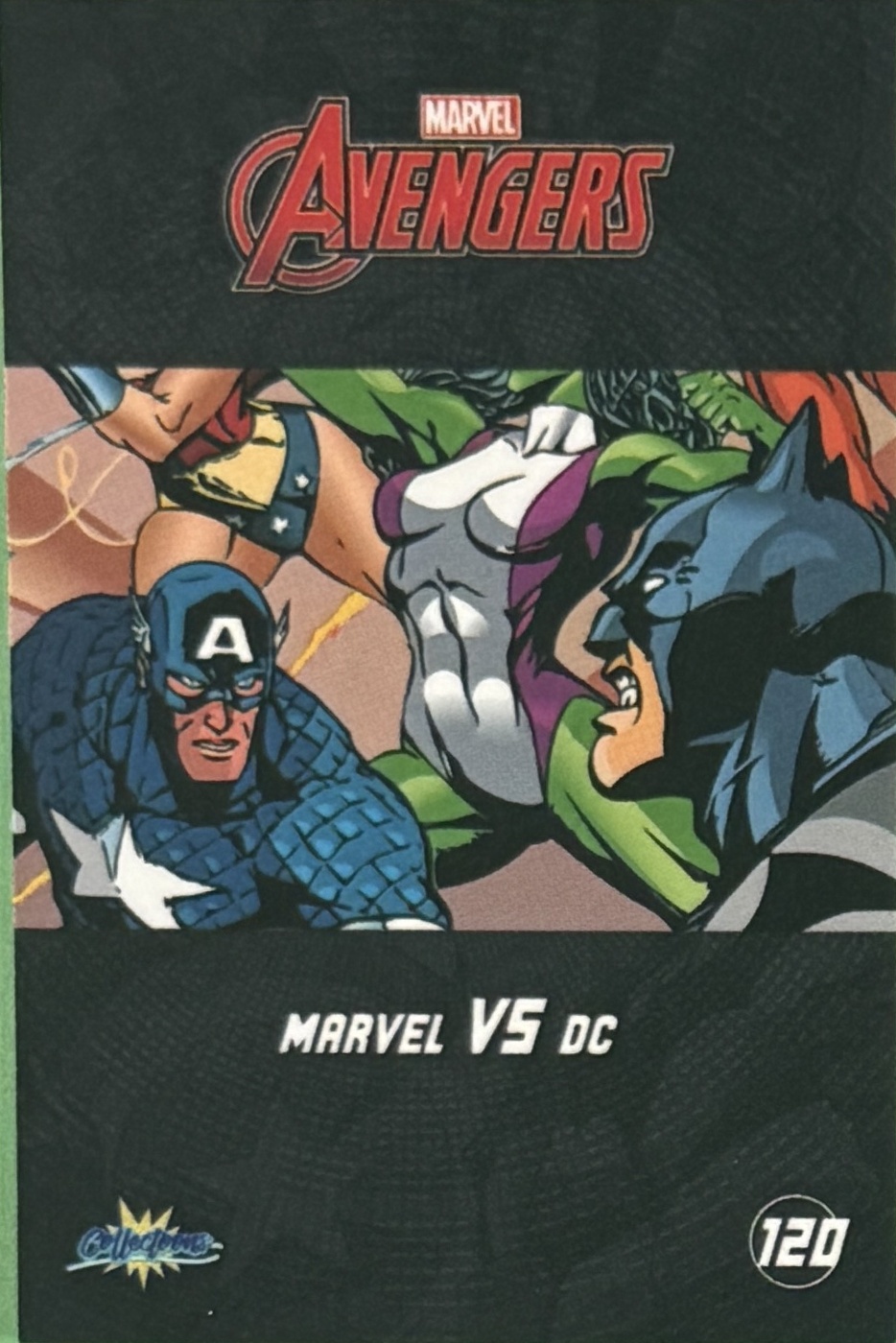 Marvel VS DC back card image