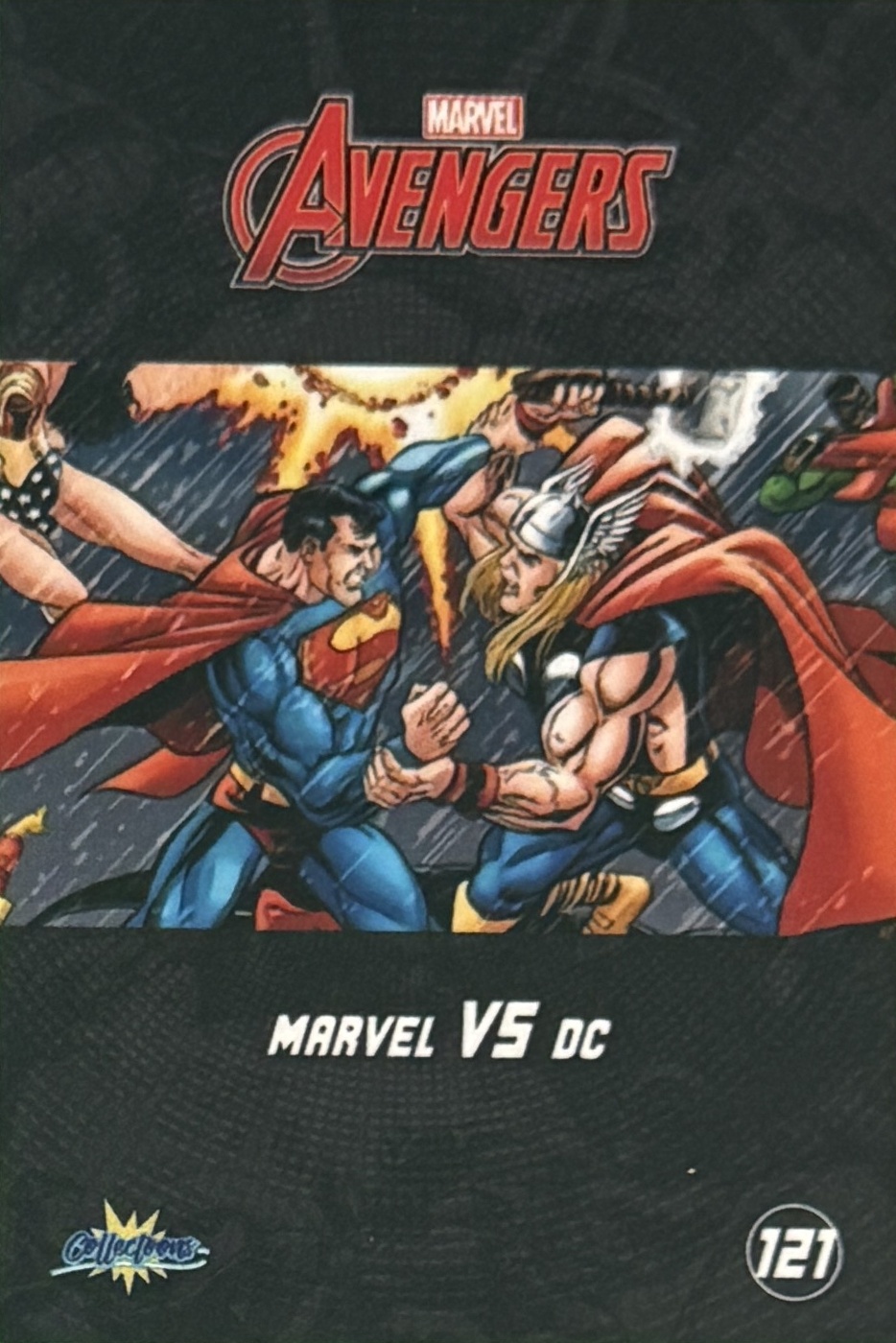 Marvel VS DC back card image