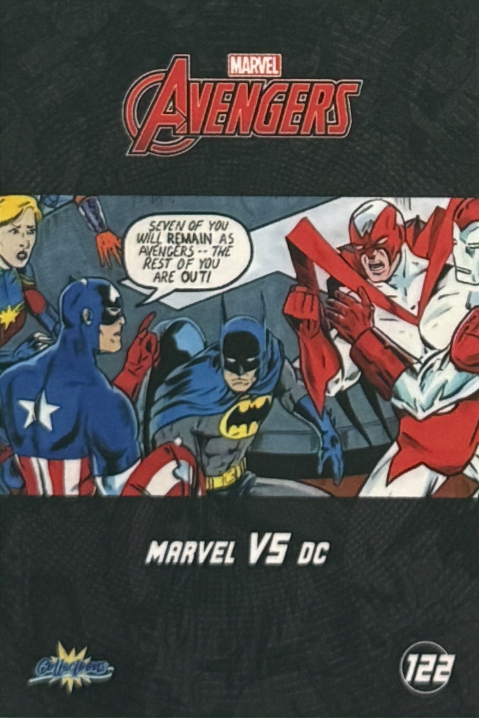 Marvel VS DC back card image