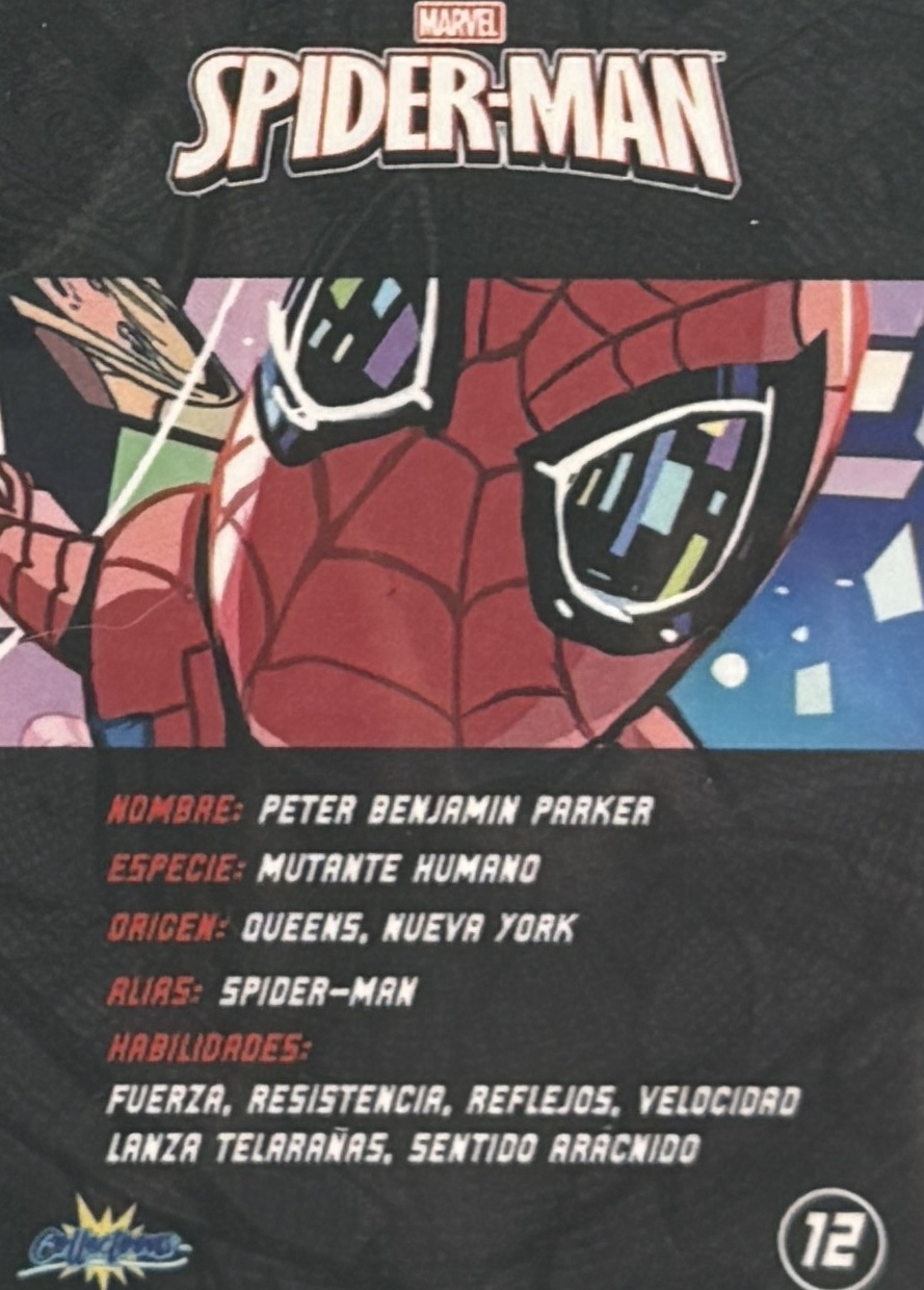 Peter Benjamin Parker / Spider-Man back artwork