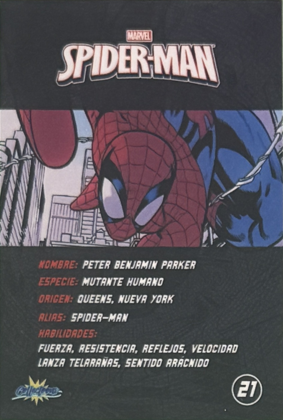 Peter Benjamin Parker / Spider-Man back artwork