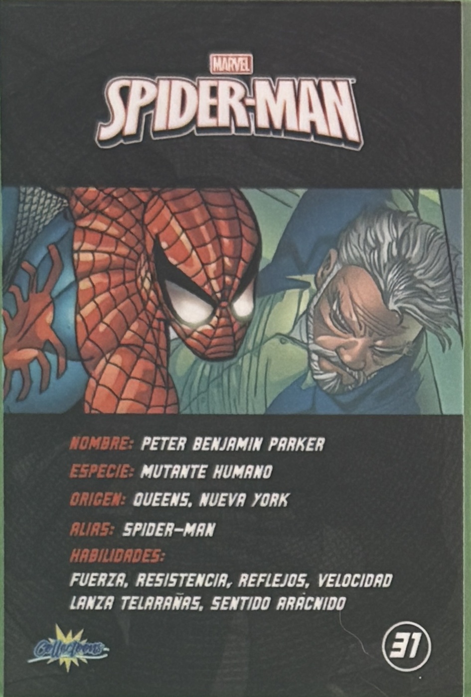 Peter Benjamin Parker / Spider-Man back artwork