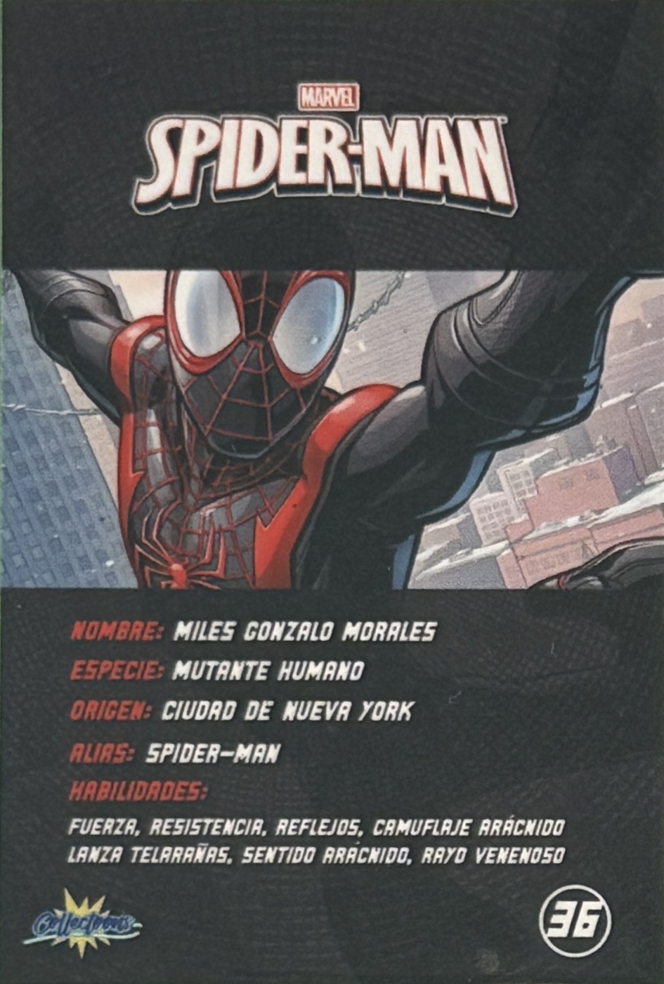 Miles Gonzalo Morales / Spider-Man back artwork