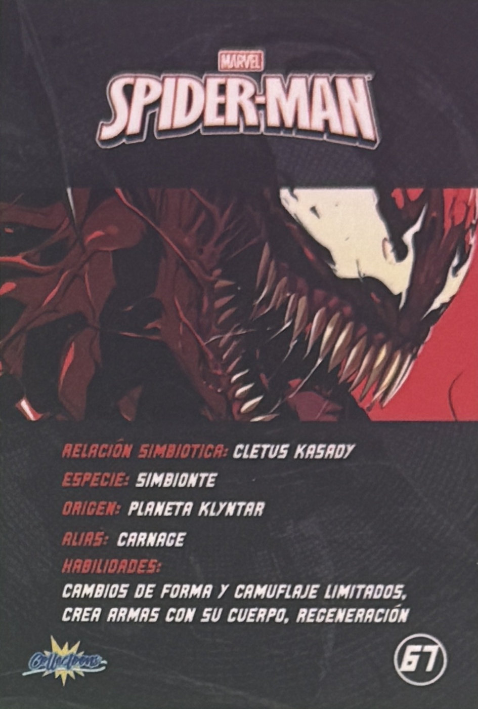 Cletus Kasady / Carnage back card image
