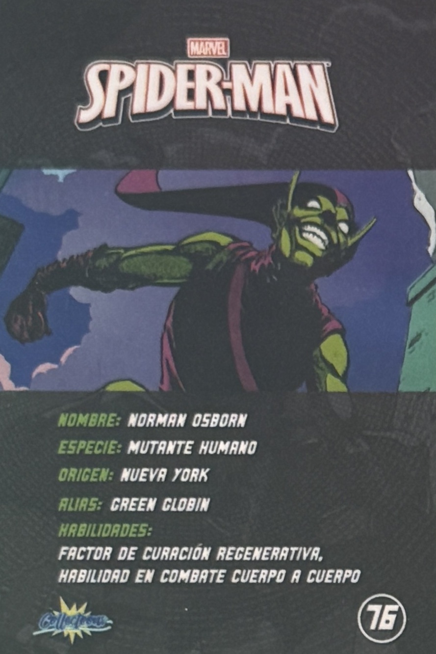 Norman Osborn / Green Goblin back card image