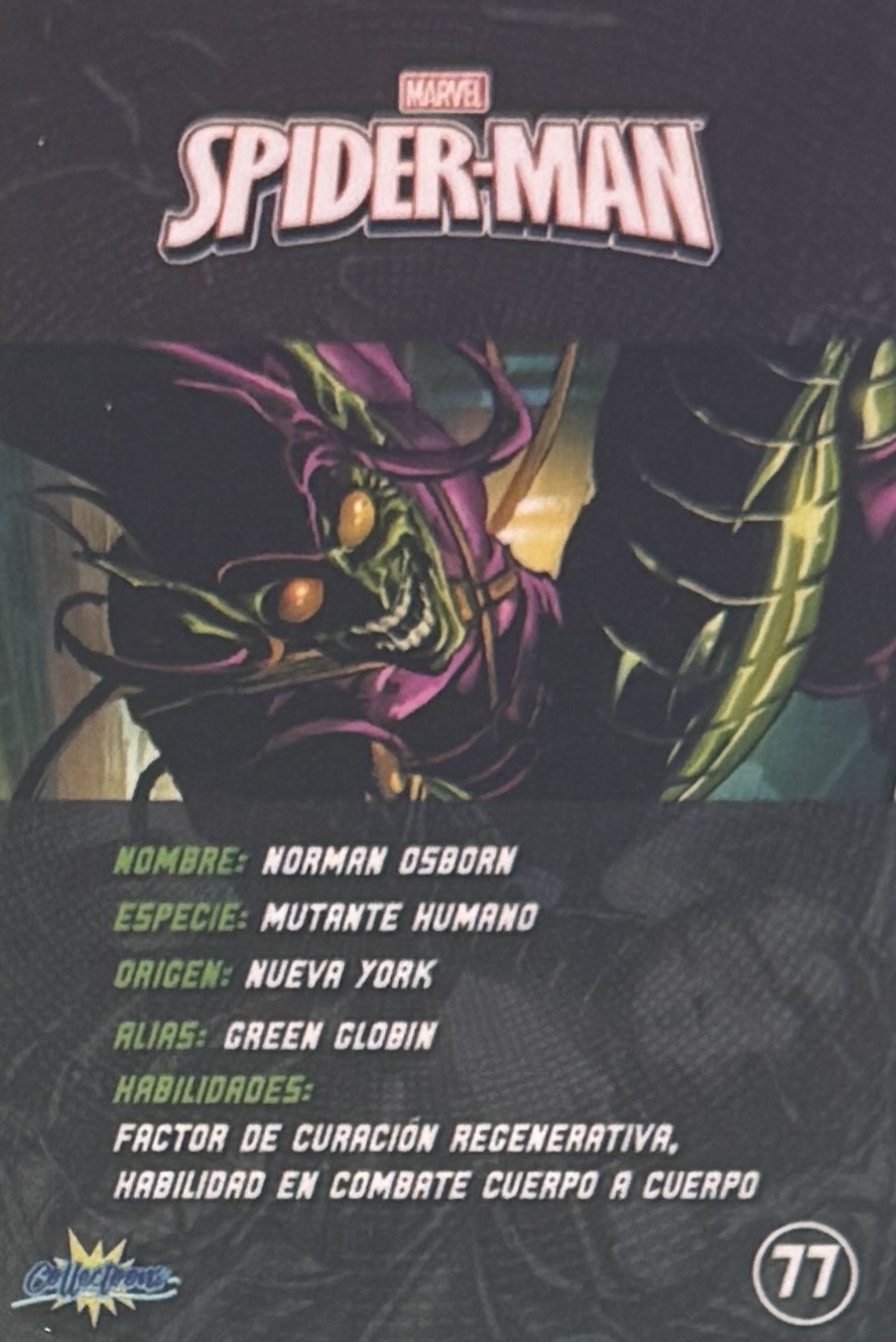 Norman Osborn / Green Goblin back card image