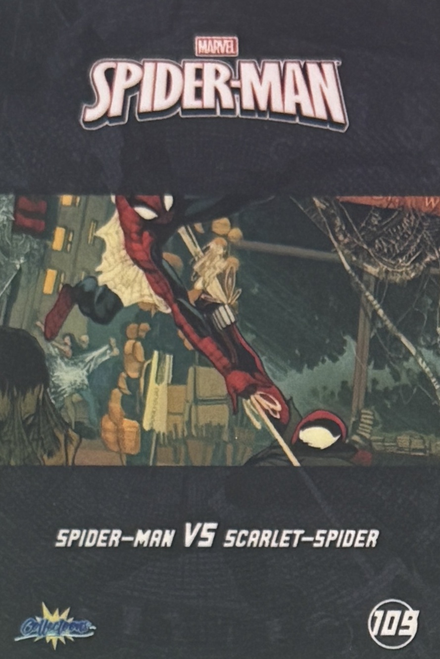 Spider-Man VS Scarlet-Spider back card image
