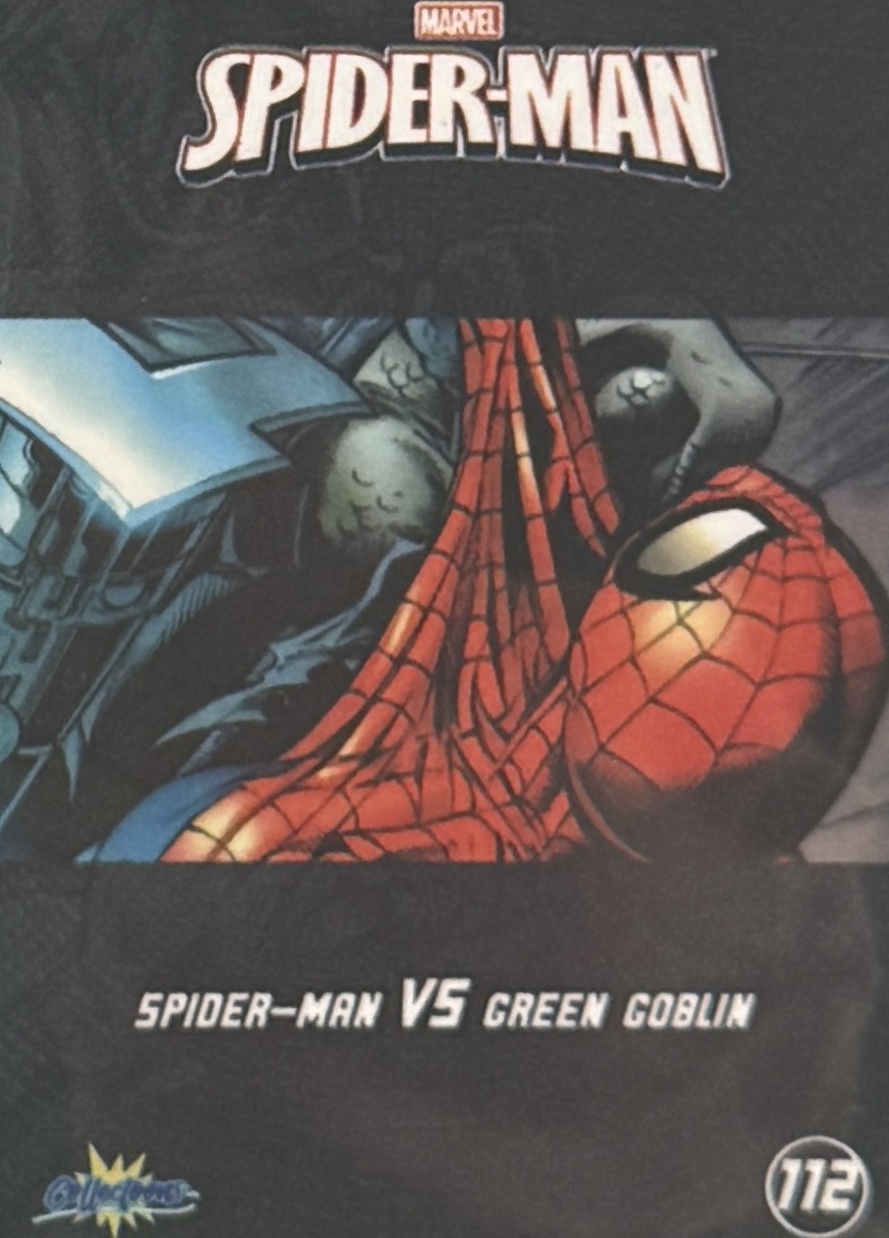 Spider-Man VS Green Goblin back card image