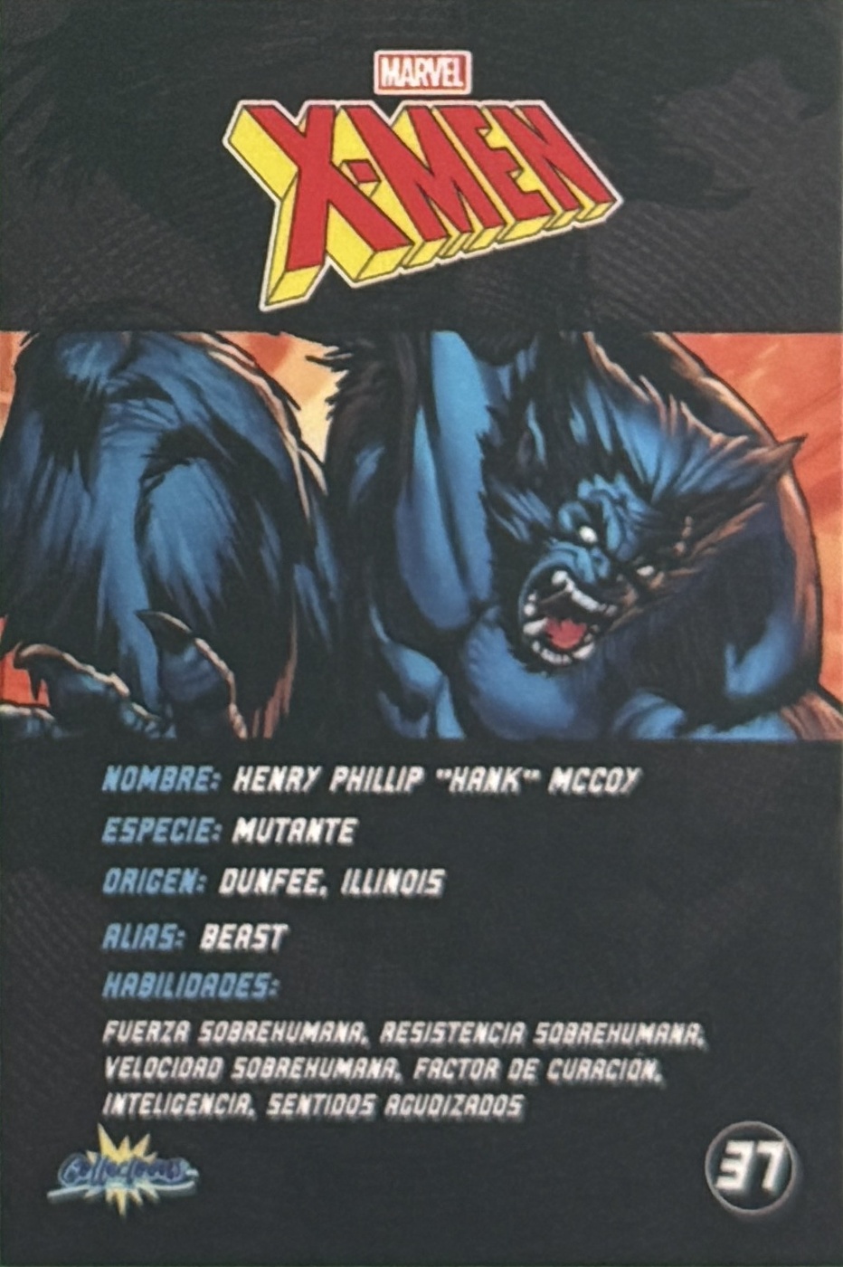Henry Philip "Hank" McCoy / Beast back card image