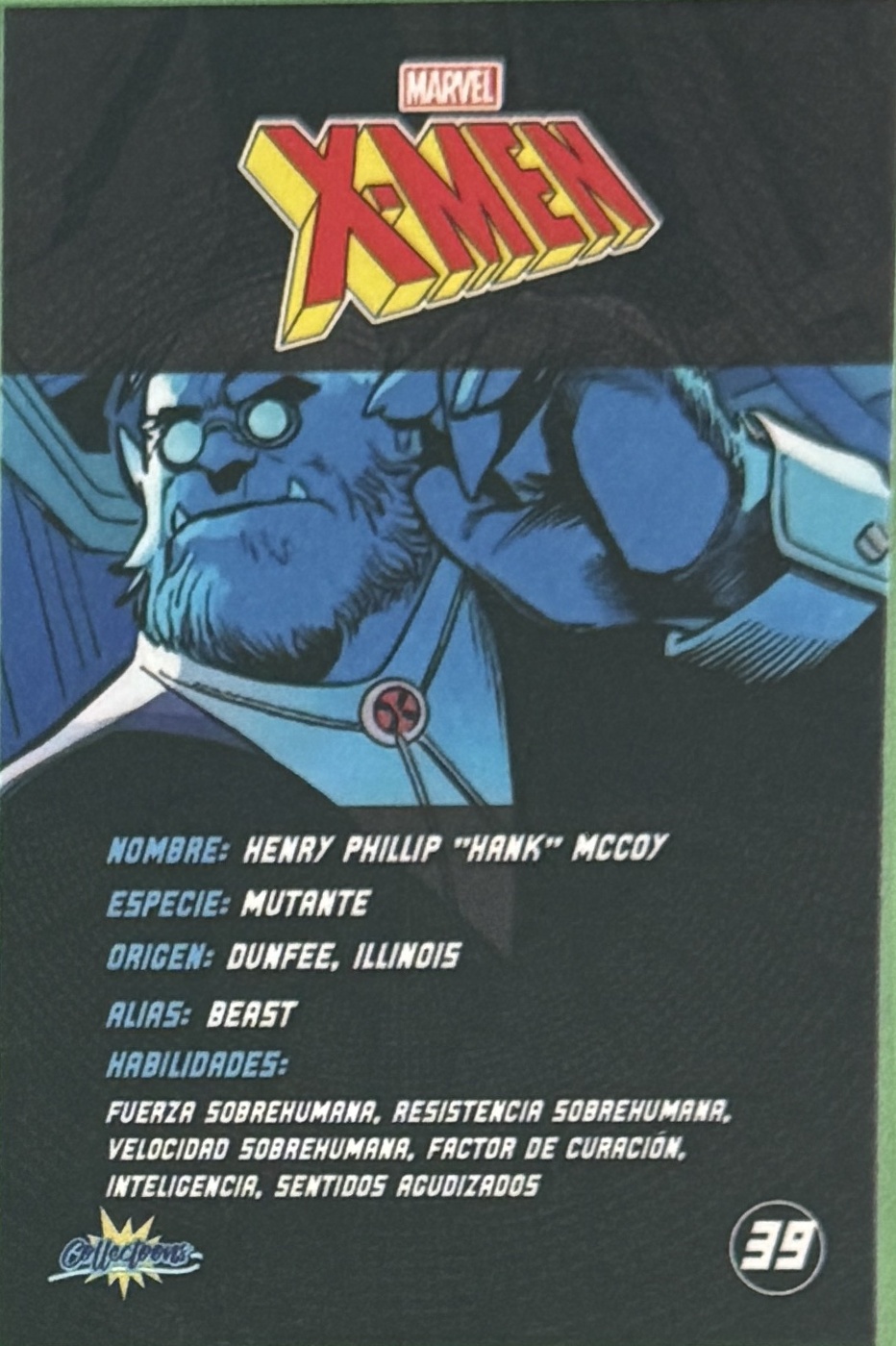 Henry Philip "Hank" McCoy / Beast back card image