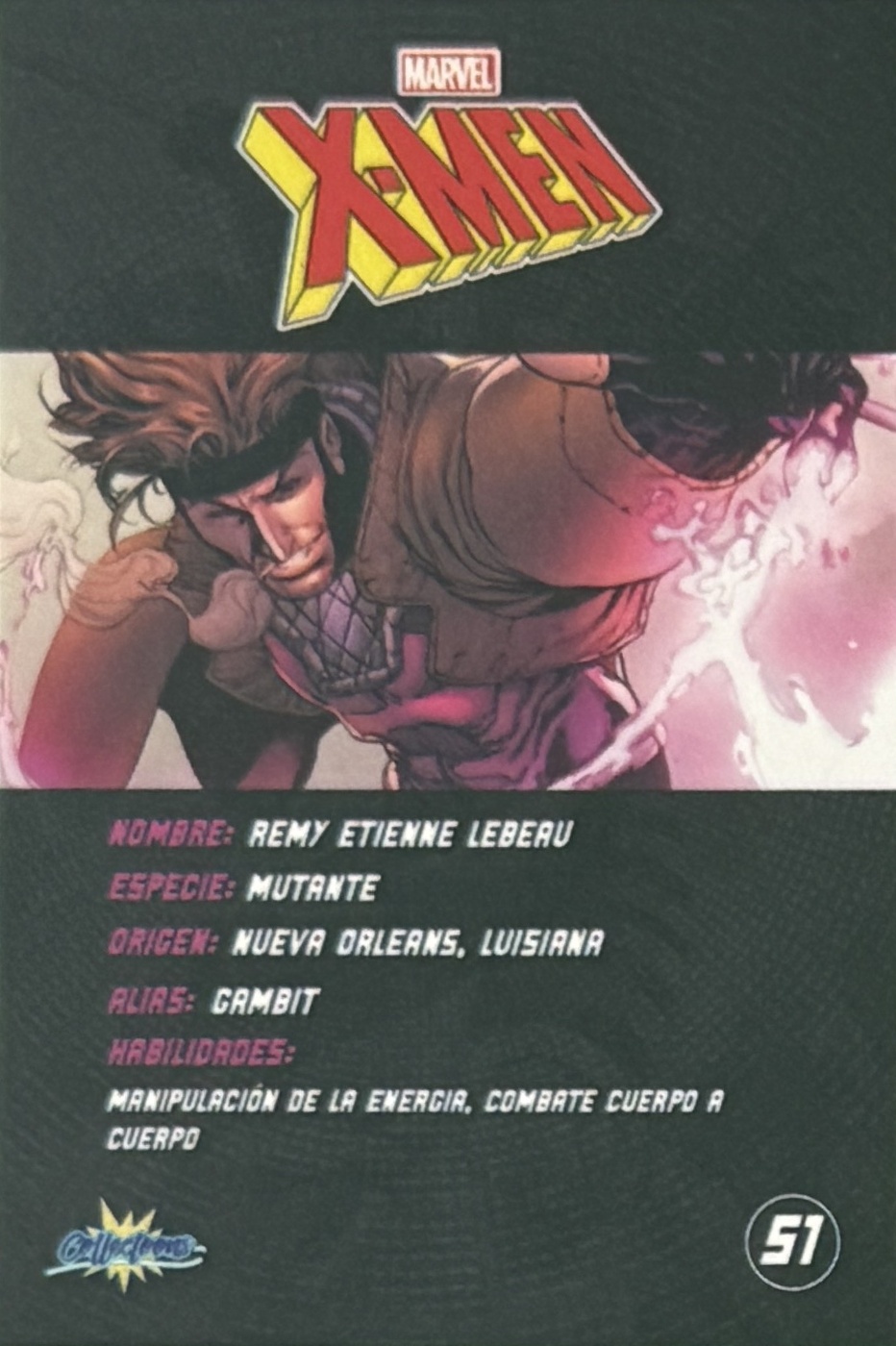 Remy Etienne LeBeau / Gambit back card image