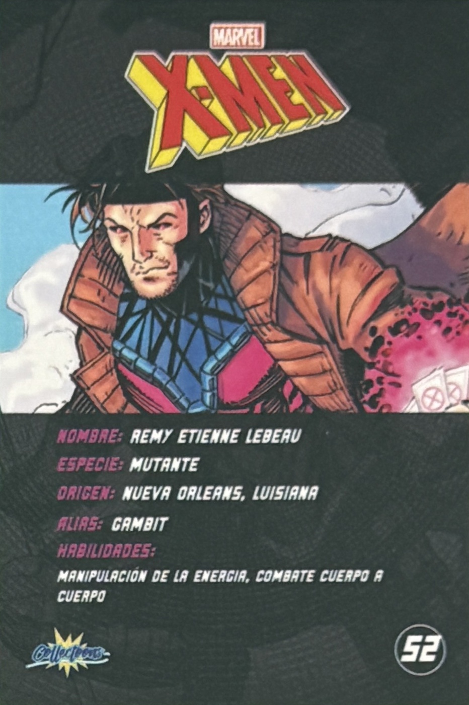 Remy Etienne LeBeau / Gambit back card image