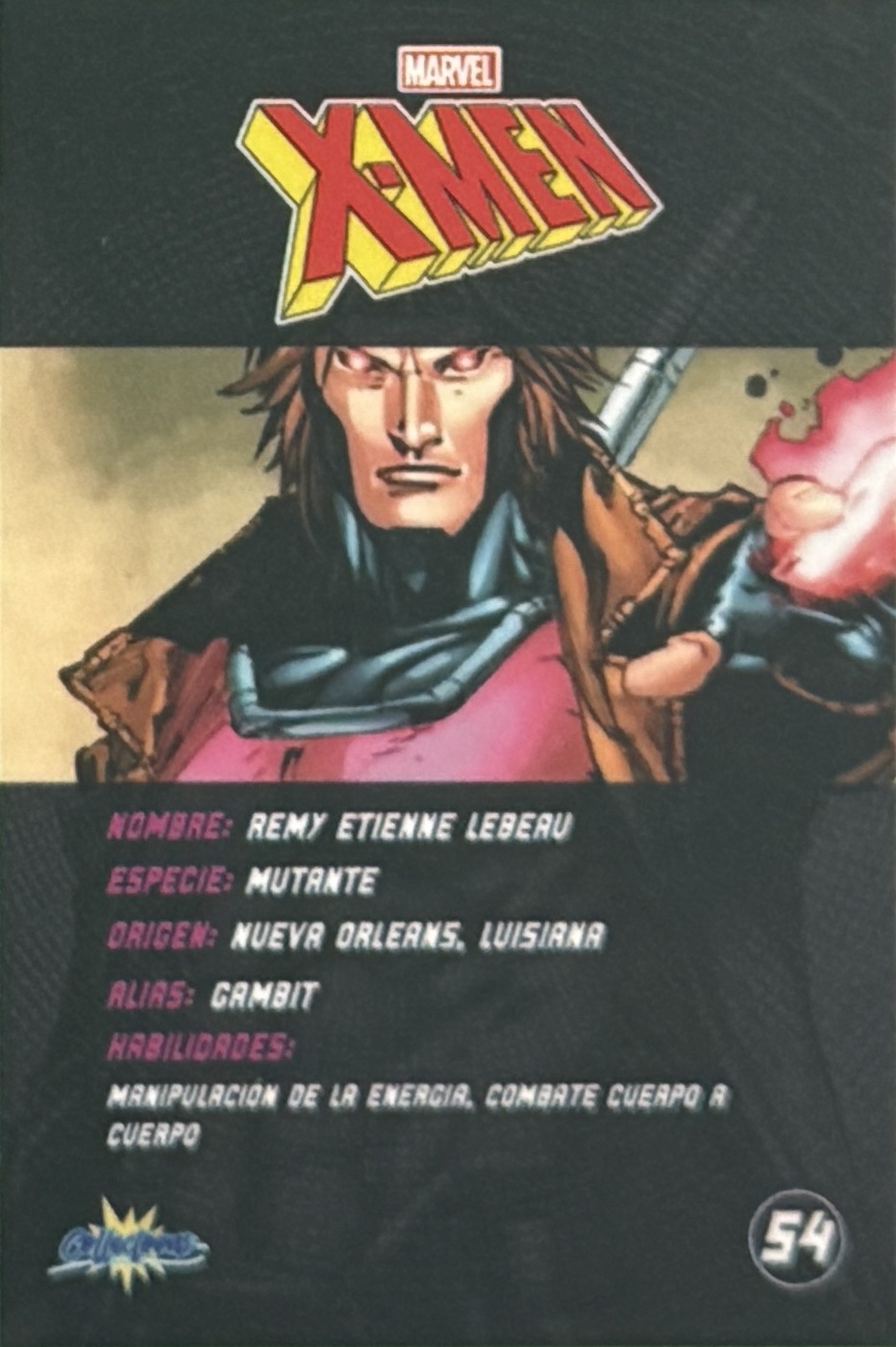 Remy Etienne LeBeau / Gambit back card image