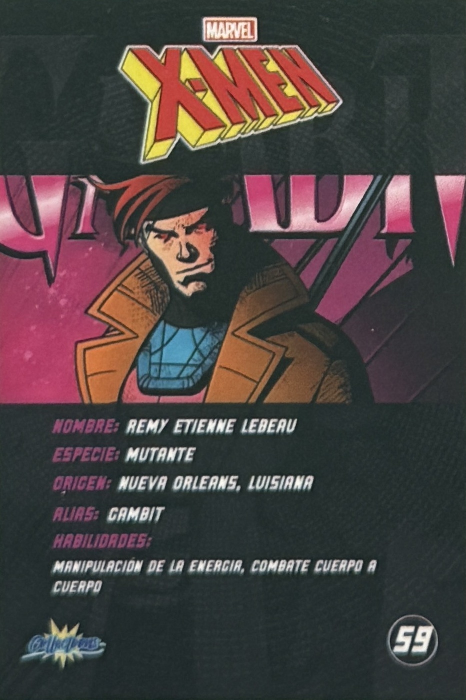 Remy Etienne LeBeau / Gambit back card image