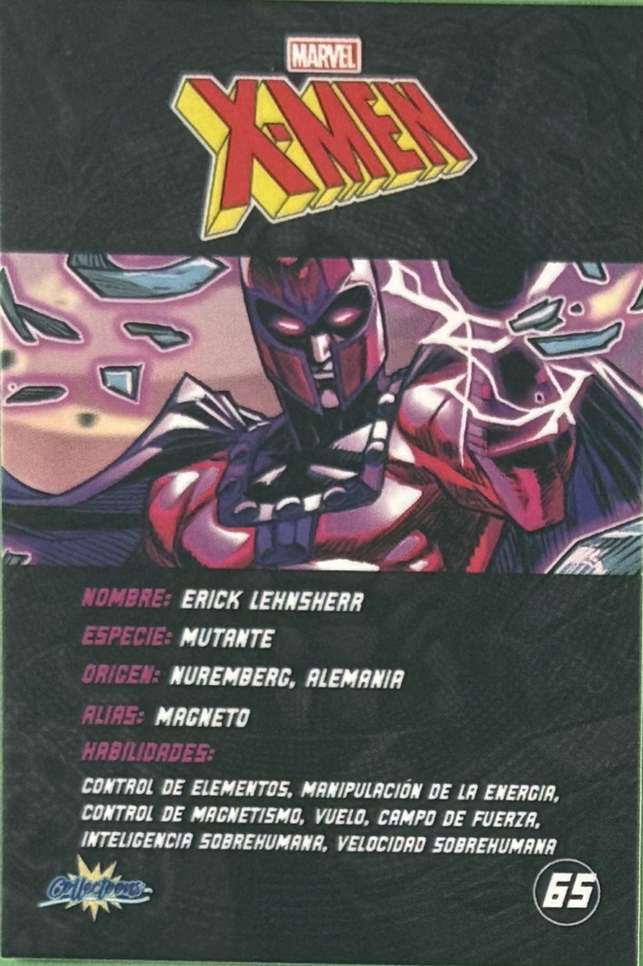 Erik Lehnsherr / Magneto back card image