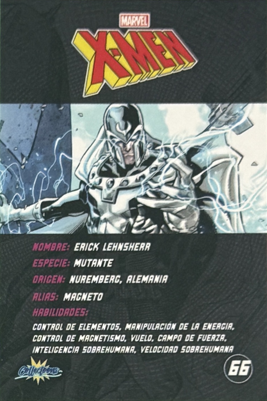 Erik Lehnsherr / Magneto back card image