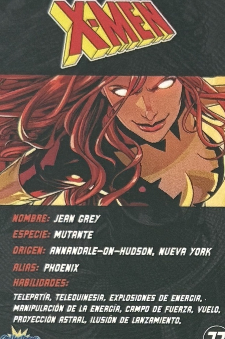 Jean Grey / Phoenix back card image