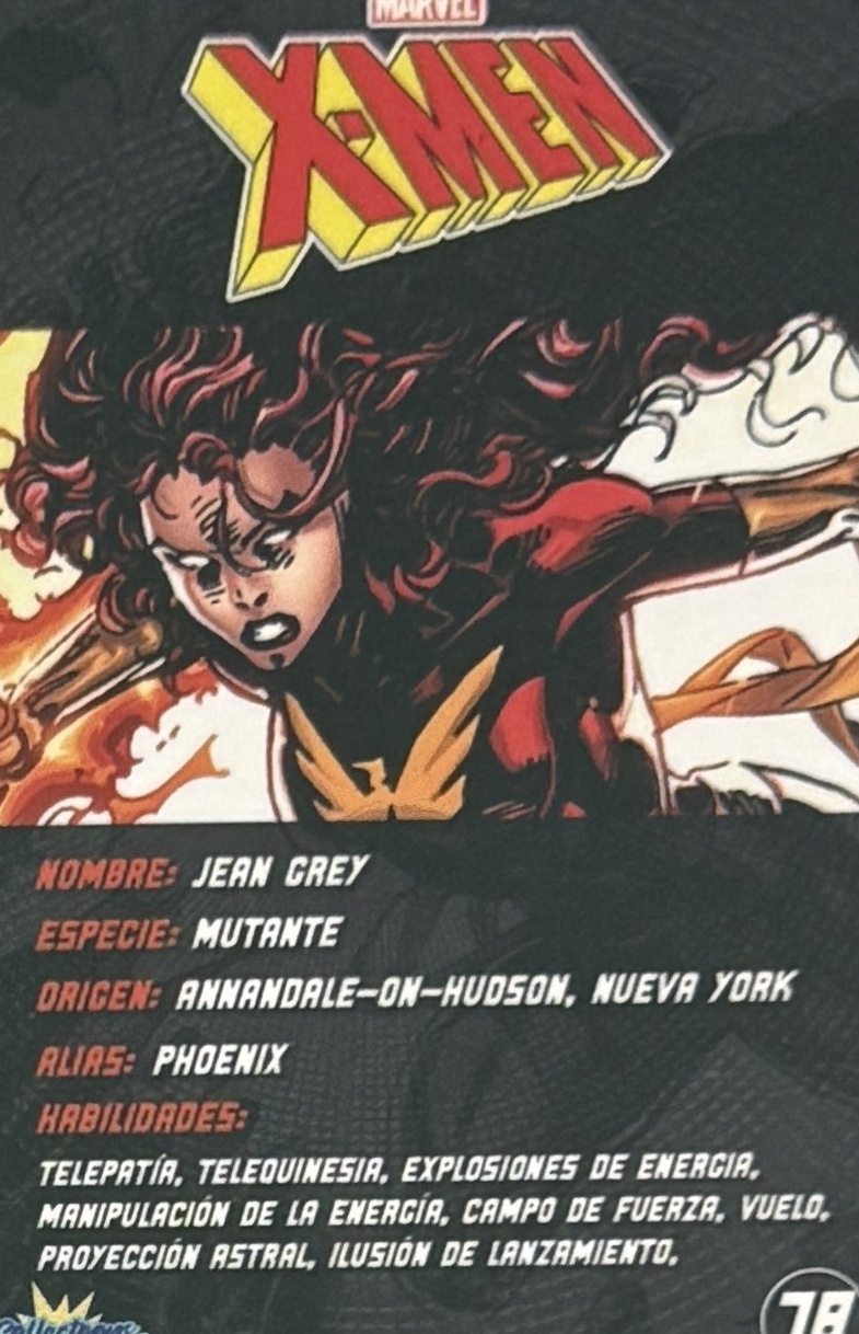 Jean Grey / Phoenix back card image