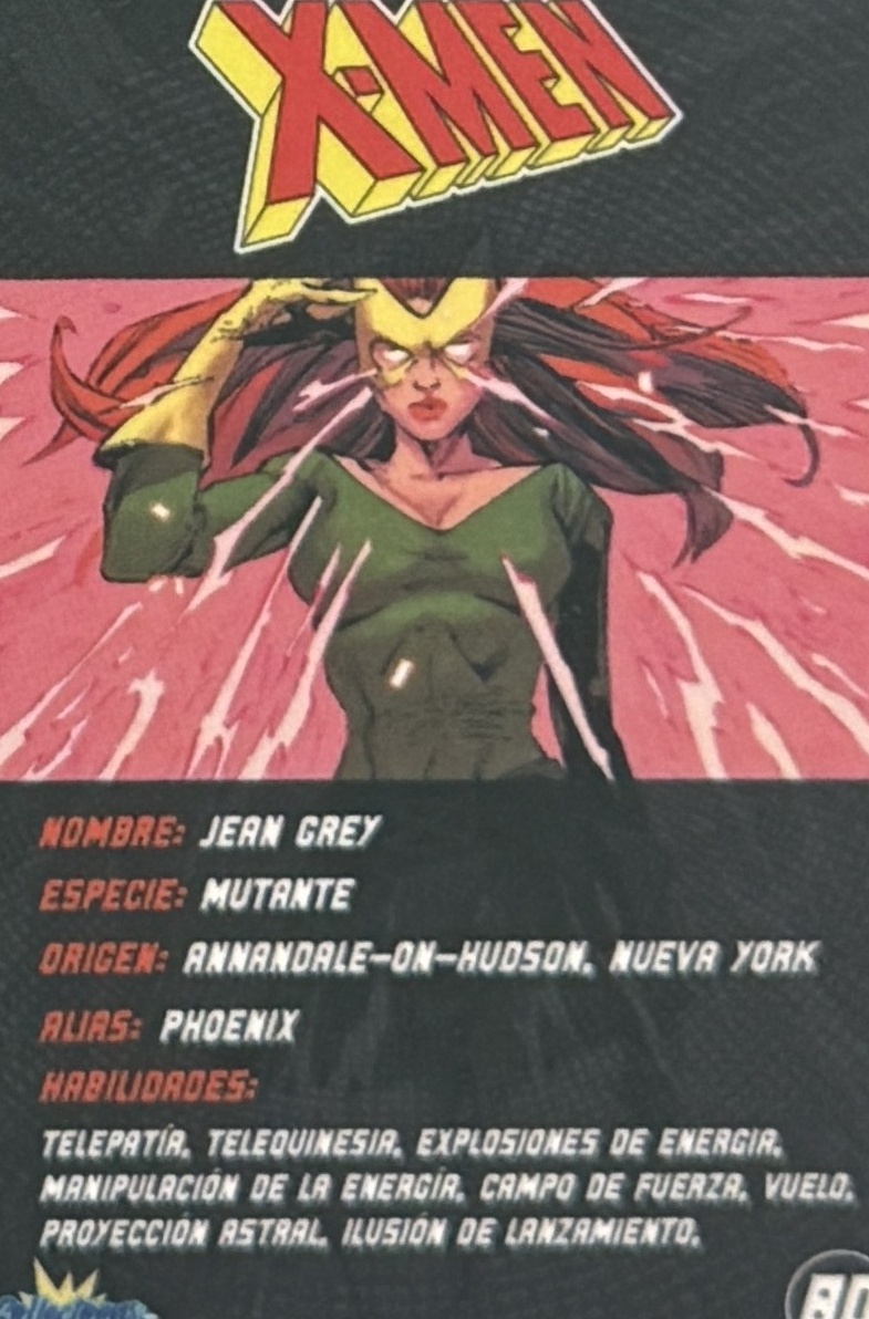 Jean Grey / Phoenix back card image