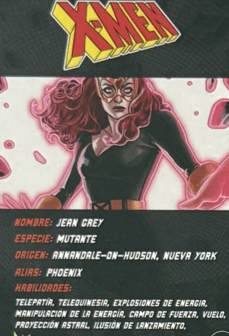 Jean Grey / Phoenix back card image