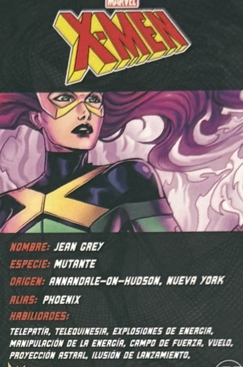 Jean Grey / Phoenix back card image
