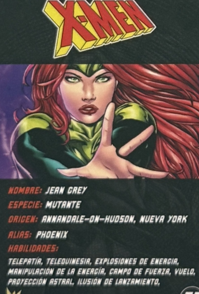 Jean Grey / Phoenix back card image