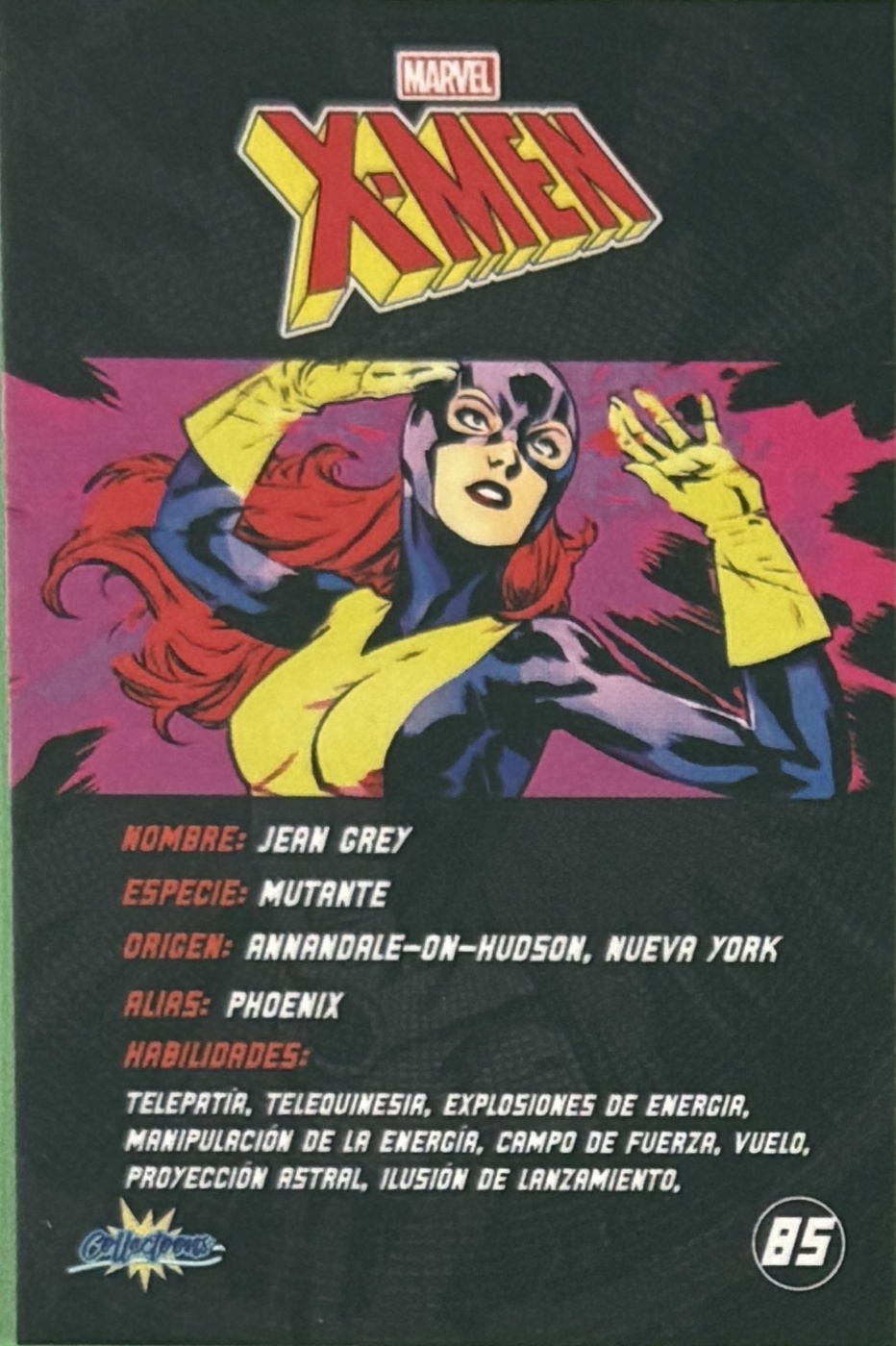 Jean Grey / Phoenix back card image