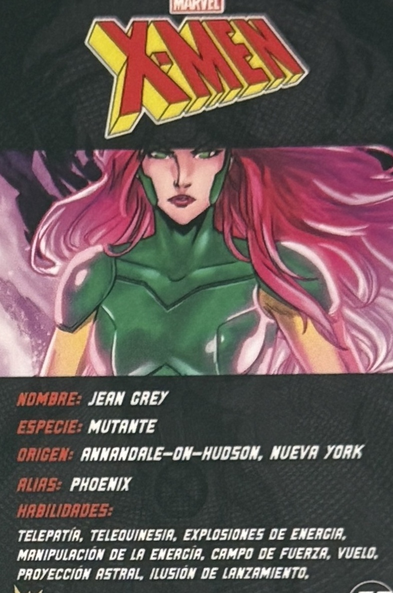 Jean Grey / Phoenix back card image