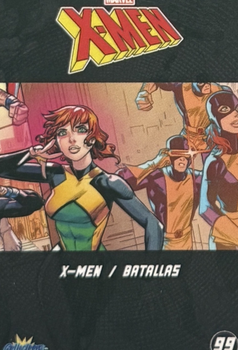 X-Men / Batallas back card image