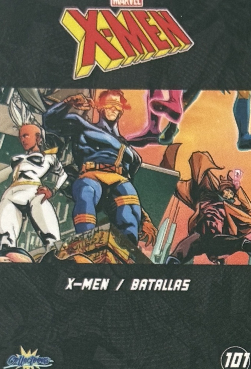 X-Men / Batallas back card image