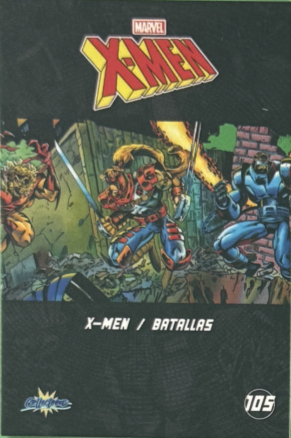 X-Men / Batallas back card image