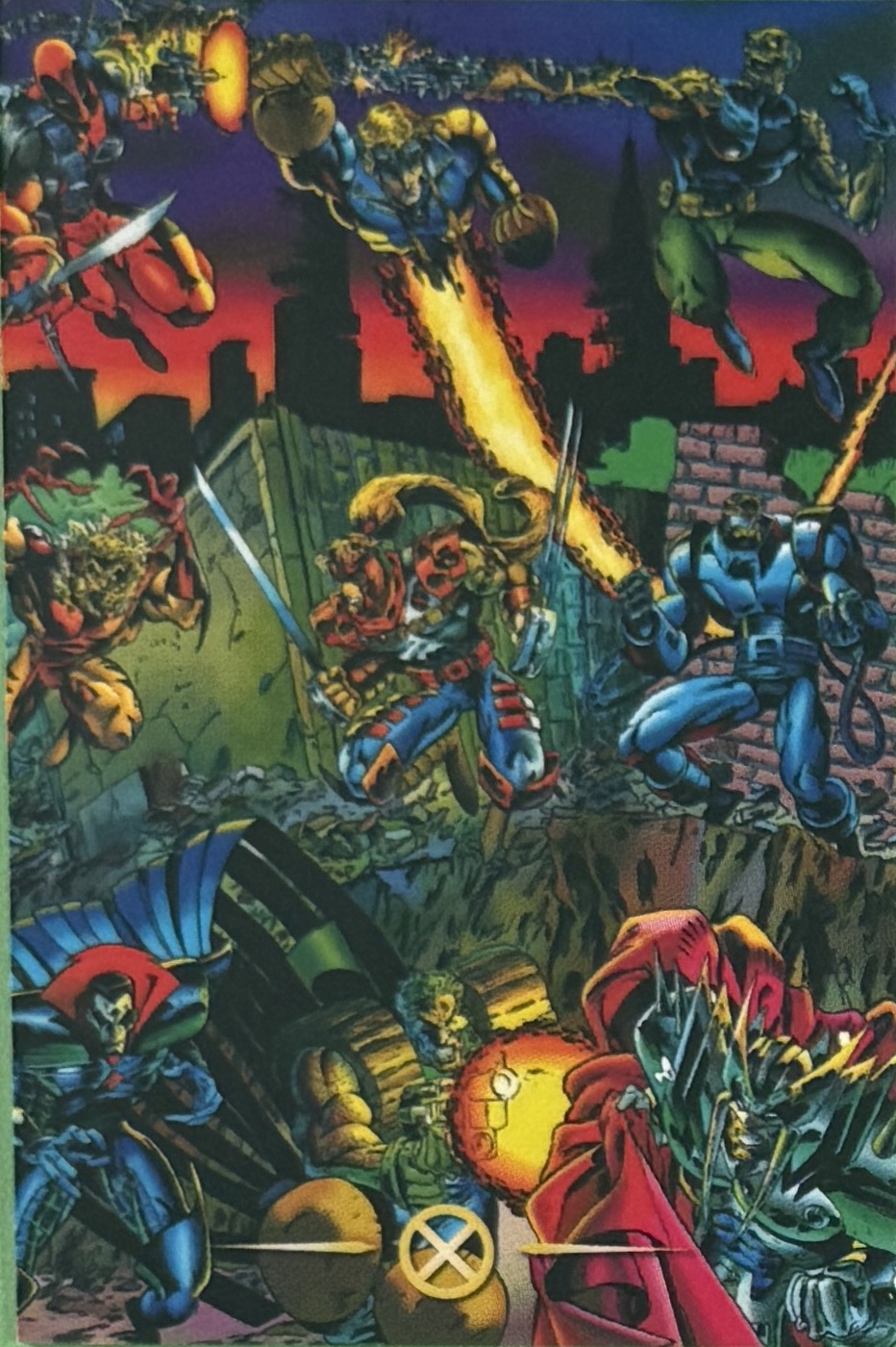 X-Men / Batallas front card image