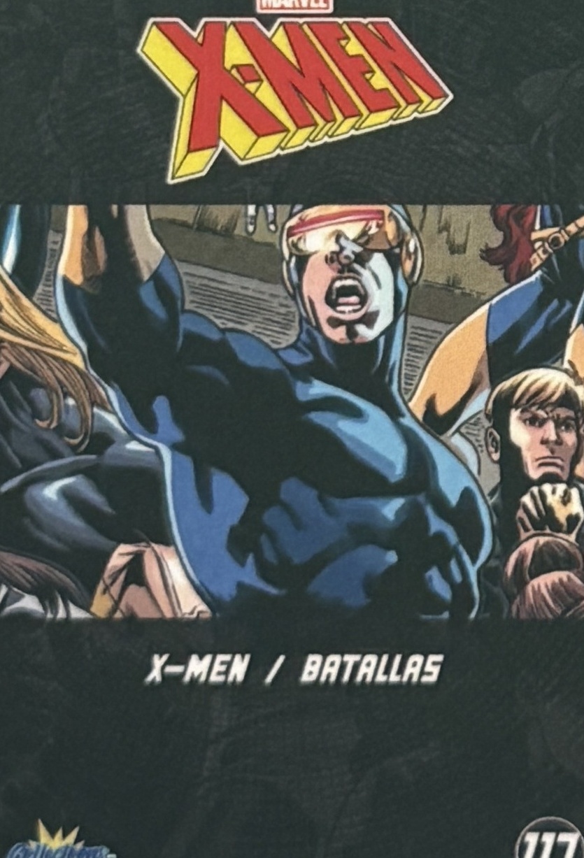 X-Men / Batallas back card image