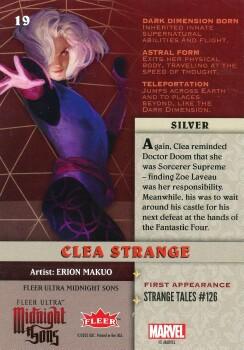 Clea Strange back artwork